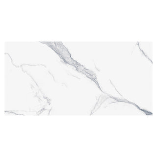 Porcelænsflise til inde/ude, Marmi Staturio, 60 × 120 cm, blank, rektificeret, marmorlook