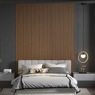 Dekorativt lamelpanel, hård polymer, Power Ray AM1302-Phoebe, 2700 × 122 × 12 mm