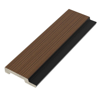 Venstre afslutningsprofil til lamelpaneler, hård polymer, Power Ray AM1302-Phoebe, 2700 × 64 × 12 mm