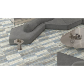 Atlantic Azul – Porcelænsflise 30 × 60 cm, blåt trælook og mat