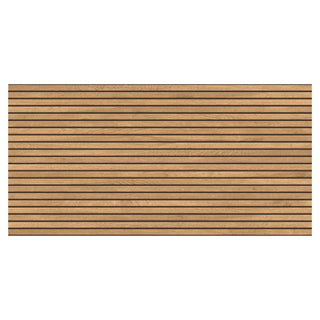 Porcelænsflise til inde/ude, Cersanit 1094 Brown, 59,8 × 119,8 cm, mat, rektificeret, trælook