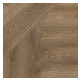 Porcelænsflise til inde/ude, Woodfeel Roble, 74,7 × 74,7 cm, mat, rektificeret, trælook