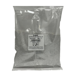 Pulverpigment til fugemasse, Mapecolor Metallic, moonlight / platin, 90 g