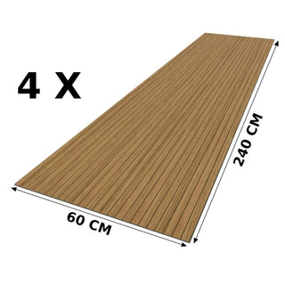 Dekorativt fleksibelt akustikpanel, MDF, Unic Spot, 2400 × 600 × 8 mm, 4 stk./sæt