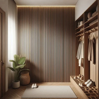 Dekorativt fleksibelt akustikpanel, MDF, Unic Spot, 2400 × 600 × 8 mm, 4 stk./sæt