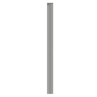 Venstre afslutningsprofil til lamelpaneler, ekstruderet polystyren, Vox Linerio S-Line, 2650 × 28 × 12 mm
