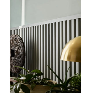 Dekorativt lamelpanel, ekstruderet polystyren, Vox Linerio L-Line, 2650 × 122 × 21 mm