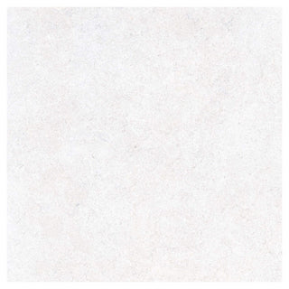Porcelænsflise til inde/ude, Kai 6481 Traffic White, 60 × 60 cm, mat, stenlook