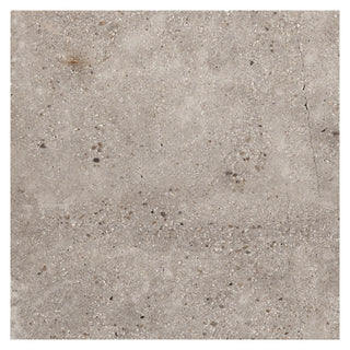 Porcelænsflise til inde/ude, Alma Dark Grey, 59,6 × 59,6 cm, mat, rektificeret, stenlook