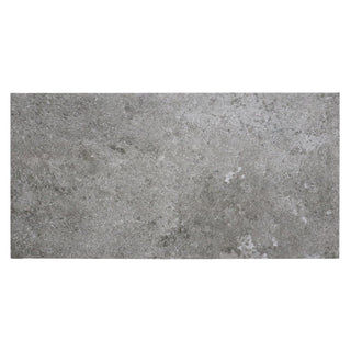 Porcelænsflise til inde/ude, True Antracite, 60 × 120 cm, mat, rektificeret, stenlook