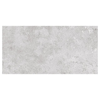 Porcelænsflise til inde/ude, True White, 60 × 120 cm, mat, rektificeret, stenlook