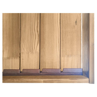 Dekorativt justerbart lamelpanel, varmebehandlet fyr, Inco Industry, 2700 × 582 × 100 mm