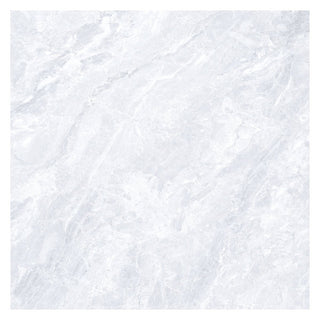 Porcelænsflise til inde/ude, Enzo White, 60 × 60 cm, mat, rektificeret, marmorlook