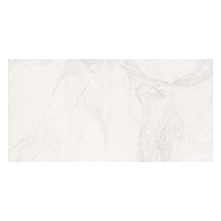 Porcelænsflise til inde/ude, Arena White, 30 × 60 cm, mat, marmorlook