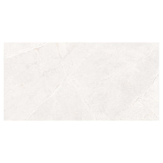 Porcelænsflise til inde/ude, Gran Venice White, 60 × 120 cm, mat, retificeret, stenlook
