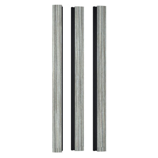 Fleksibelt dekorativt lamelpanel, hård polymer, Wood Class RFE881, 2700 × 63,3 × 23,8 mm