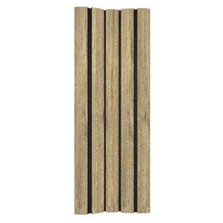 Fleksibelt dekorativt lamelpanel, hård polymer, Wood Class RFE802, 2700 × 63,3 × 23,8 mm