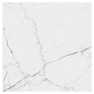 Porcelænsflise til inde/ude, Colton White, 59,7 × 59,7 cm, mat, rektificeret, marmorlook