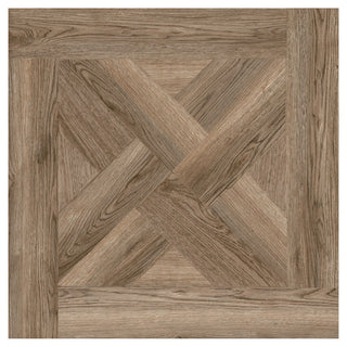 Porcelænsflise til inde/ude, Borneo Oak, 60,5 × 60,5 cm, mat, trælook