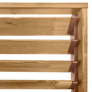 Skinne til justerbare paneler Inco Industry, PVC, 540 × 65 mm, 2 stk./sæt