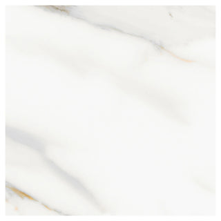 Porcelænsflise til inde/ude, Aura White, 60 × 60 cm, blank, retificeret, marmorlook, 1,44 m2/pakke
