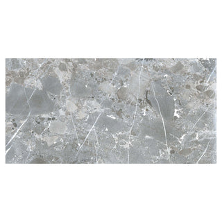 Porcelænsflise til inde/ude, 3523 Sasso Light Grey, 60 × 120 cm, mat, rektificeret, stenlook