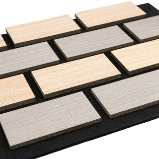 Dekorativt akustikpanel, MDF + filt, Naimeed D6774, 600 × 400 × 21 mm