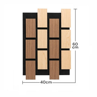 Dekorativt akustikpanel, MDF + filt, Naimeed D6775, 600 × 400 × 21 mm