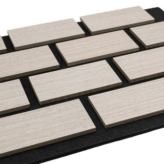 Dekorativt akustikpanel, MDF + filt, Naimeed D6776, 600 × 400 × 21 mm