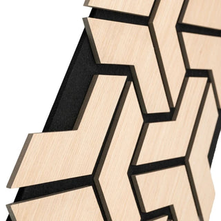 Dekorativt akustikpanel, MDF + filt, Naimeed D6759, 900 × 450 × 18 mm