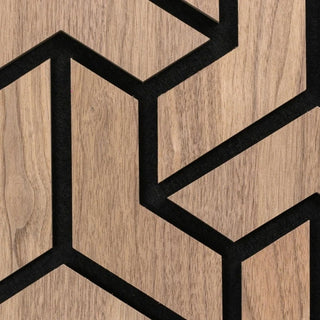 Dekorativt akustikpanel, MDF + filt, Naimeed D6760, 900 × 450 × 18 mm