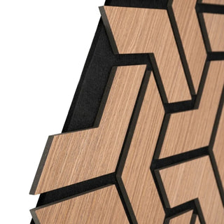 Dekorativt akustikpanel, MDF + filt, Naimeed D6761, 900 × 450 × 18 mm