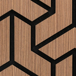 Dekorativt akustikpanel, MDF + filt, Naimeed D6761, 900 × 450 × 18 mm