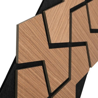 Dekorativt akustikpanel, MDF + filt, Naimeed D6753, 850 × 480 × 18 mm