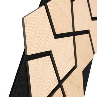 Dekorativt akustikpanel, MDF + filt, Naimeed D6755, 850 × 480 × 18 mm