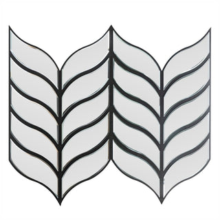 Dekorativt akustikpanel, glas + filt, Naimeed D6777, 900 × 800 × 12 mm