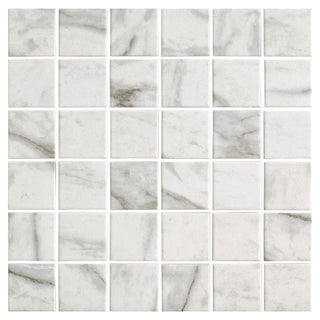 Mosaik Atrio Blanco, 30 × 30 cm, mat, skridsikker
