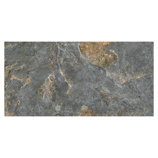 Porcelænsflise til inde/ude, Stone Galaxy Graphite, 59,8 × 119,8 cm, mat, rektificeret, stenlook