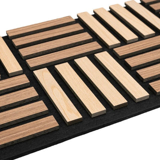 Dekorativt akustikpanel, MDF + filt, Naimeed D6773, 700 × 350 × 21 mm