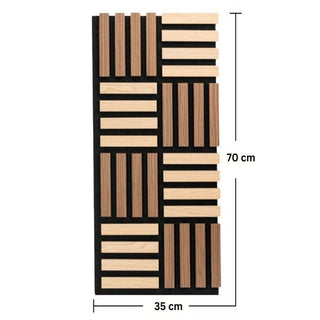 Dekorativt akustikpanel, MDF + filt, Naimeed D6773, 700 × 350 × 21 mm