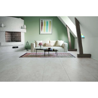 Porcelænsflise til inde/ude, E-Stone Bolzano Grey 3589, 60 × 120 cm, mat, stenlook (1 pakke = 1,44 m²)