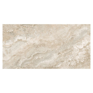 Porcelænsflise til inde/ude, Rasa Natural, 60 × 120 cm, mat, rektificeret, travertinlook