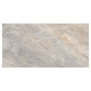 Porcelænsflise til inde/ude, Brazilian Natural, 60 × 120 cm, blank, rektificeret, marmorlook