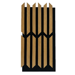 Dekorativt akustikpanel, MDF, Romscala Zaga 220, 640 × 310 × 18 mm