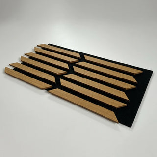 Dekorativt akustikpanel, MDF, Romscala Zaga 220, 640 × 310 × 18 mm; 5 stk