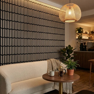 Dekorativt akustikpanel, MDF, Romscala Zaga 221, 640 × 310 × 18 mm; 5 stk