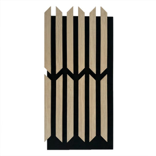 Dekorativt akustikpanel, MDF, Romscala Zaga 222, 640 × 310 × 18 mm