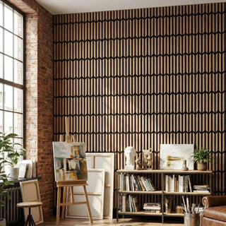 Dekorativt akustikpanel, MDF, Romscala Zaga 222, 640 × 310 × 18 mm