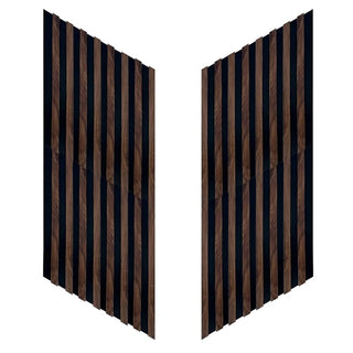Dekorativt lamelpanel, MDF, Romscala Zig-Zag 230, 720 × 125 × 15 mm
