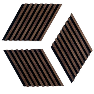Dekorativt lamelpanel, MDF, Romscala Zig-Zag 230, 720 × 125 × 15 mm